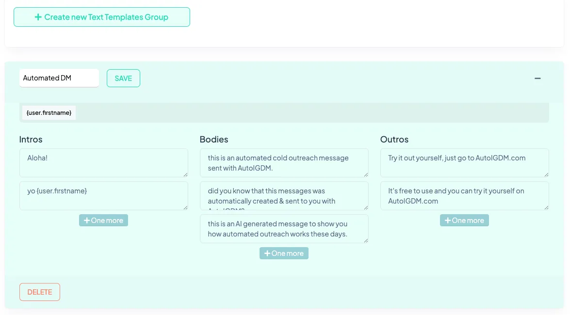 Customizing Your Message Templates