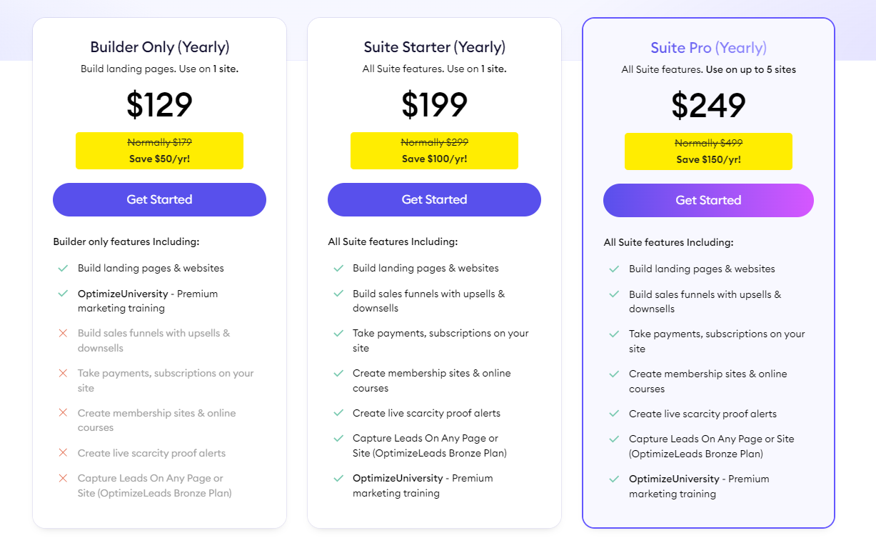 optimizepress pricing