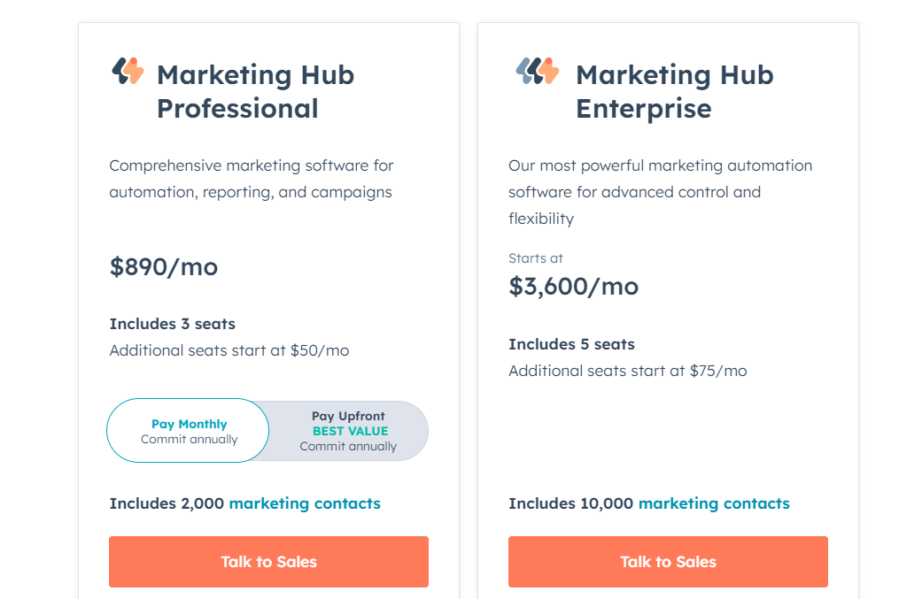 hubspot pricing