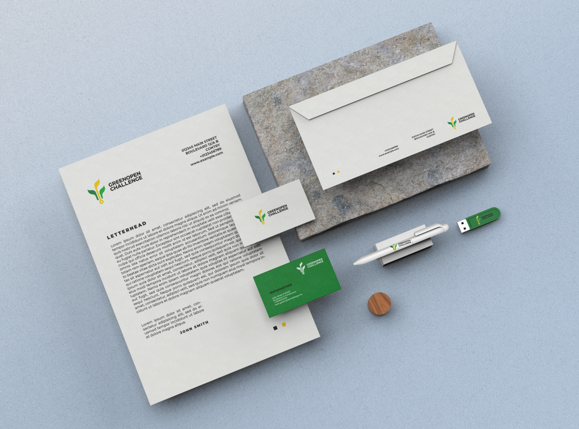 Arwa Digital Green Open Challenge Brand Identity sd